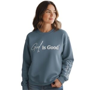 NEW! God Is Good Sweatshirt - Size: M